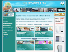 Tablet Screenshot of chauffageheylemans.be